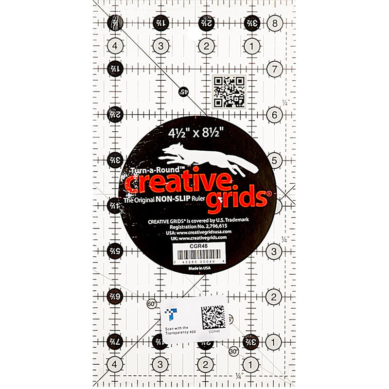 Creative Grids Quilt Ruler 4 1/2" x 8 1/2" Alternative View #1