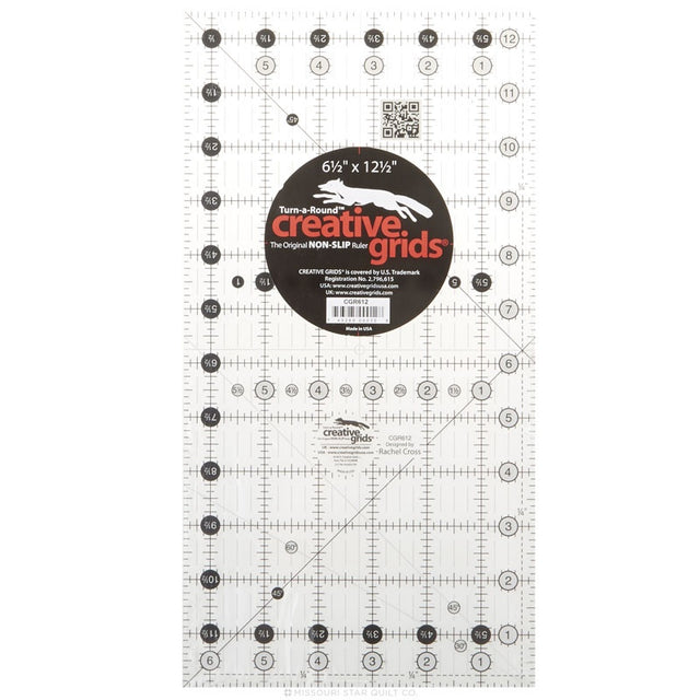 Creative Grids Quilt Ruler 6-1/2" x 12-1/2"