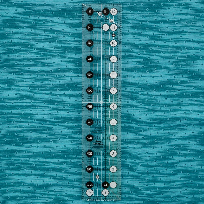 Creative Grids Righetto Quadrato 1-1/2" Per Quilting – Taglio Preciso Per Blocchi E Angoli A 45°