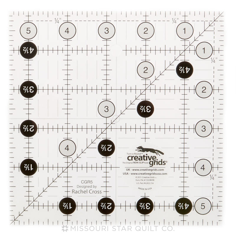 Creative Grids 8-1/2in Square Quilt Ruler