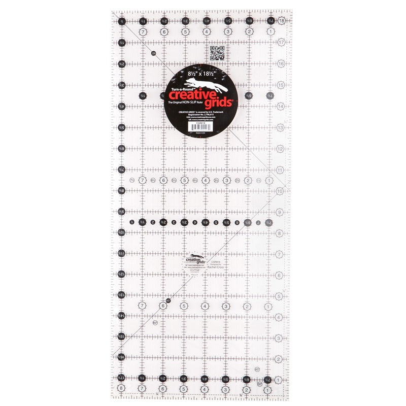 Creative Grids Left Handed Quilt Ruler 6-1/2in Square