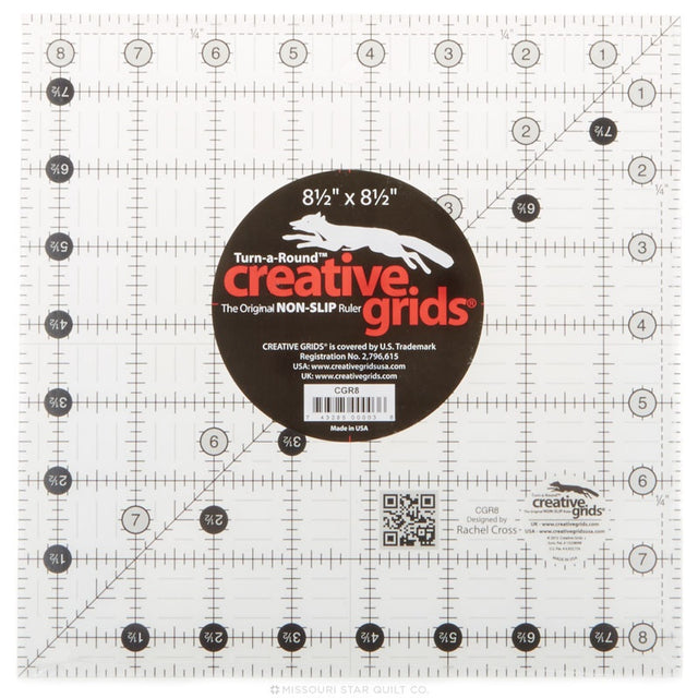 Creative Grids, Big Easy Quilt Ruler 12-1/2 x 24-1/2 : Sewing