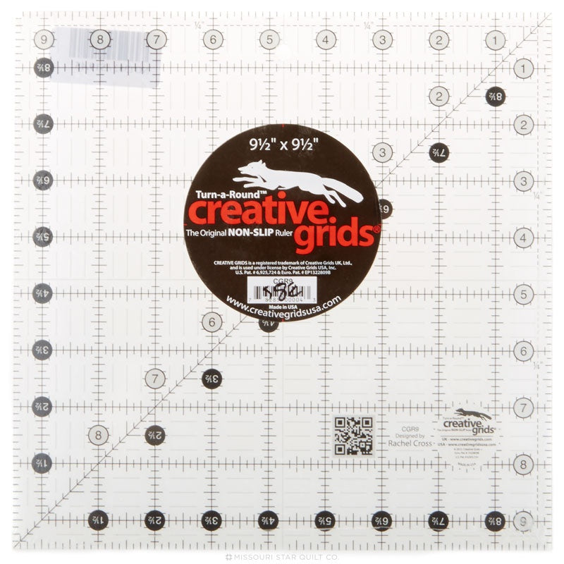 Creative Grids Quilting Ruler 9 1/2in Square