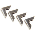 Creative with Cardboard Small Metal Book Corners - Antique Silver