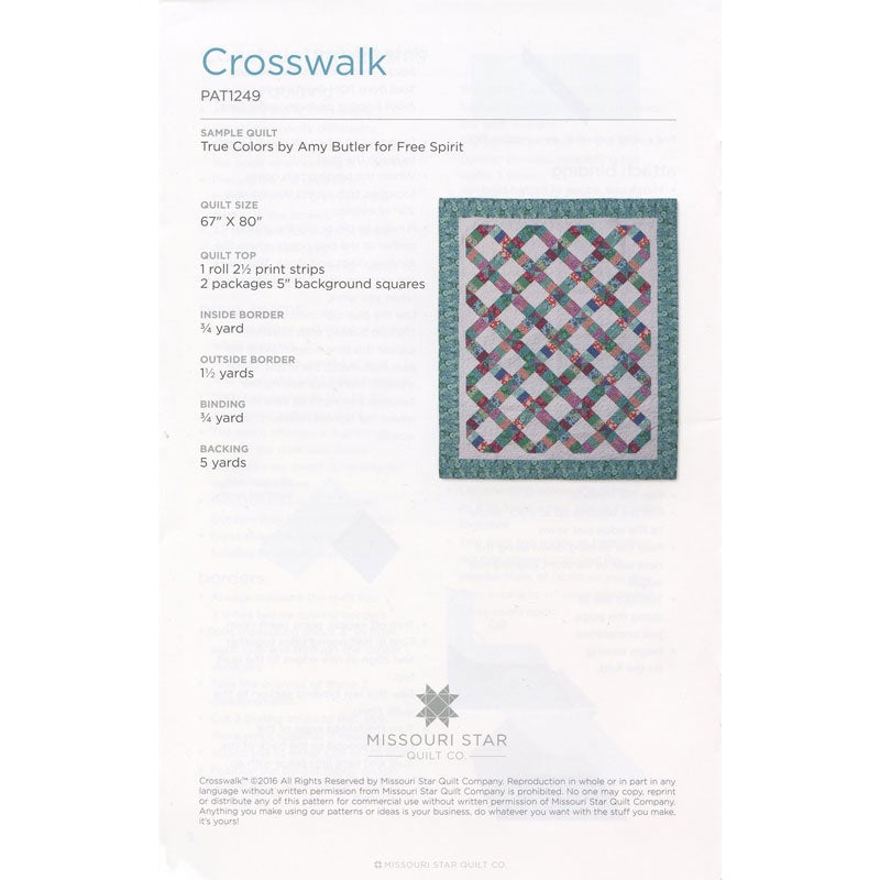 Crosswalk Pattern by Missouri Star Alternative View #1