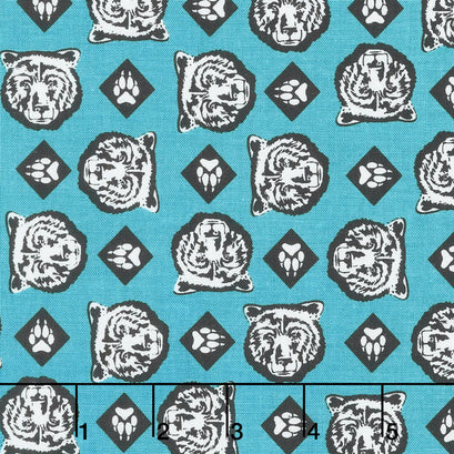 Cub Scouts - Cub Scouts Bear Teal Yardage