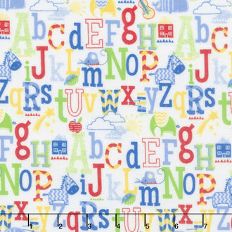 Cubby Bear Flannel - ABC's Multi Yardage