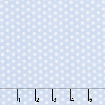 Cuddle® Classic Swiss Dot - Baby Blue/ White 60" Minky Yardage