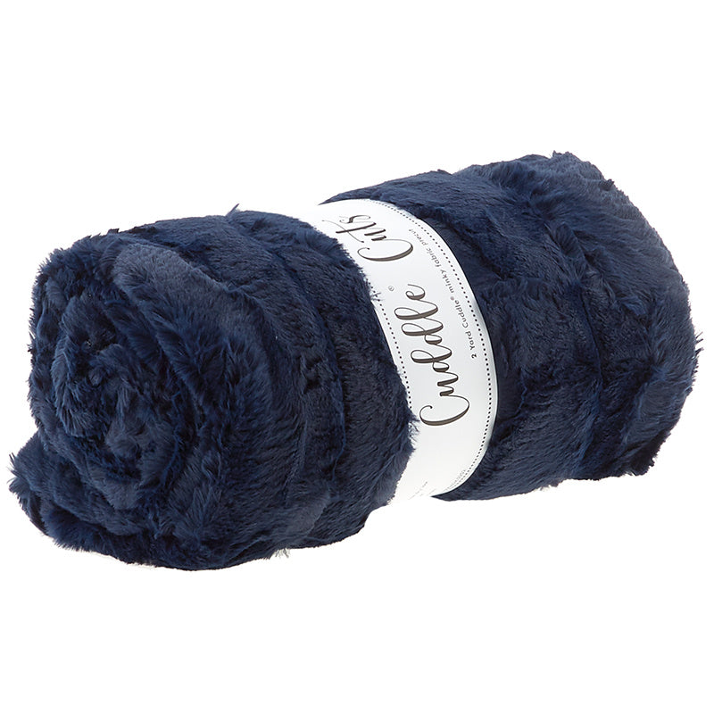 Cuddle® Cuts - Luxe Cuddle® Hide Navy 60" Minky 2 Yard Cuts