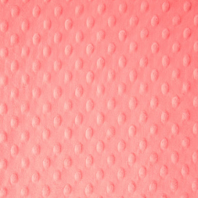 Cuddle® Embossed Dimple - Coral 60" Minky Yardage