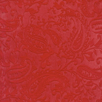 Cuddle® Embossed Paisley - Red 60" Minky Yardage