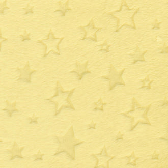 Cuddle® Embossed Star - Banana 60" Minky Yardage