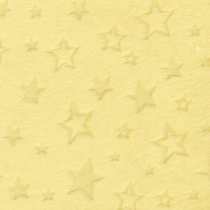 Cuddle® Embossed Star - Banana 60" Minky Yardage