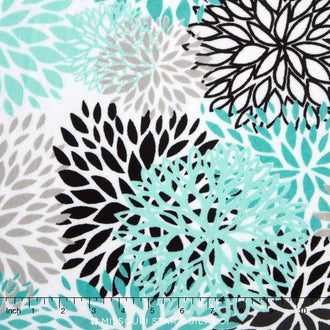 Cuddle® Prints - Blooms Teal 60" Minky Yardage