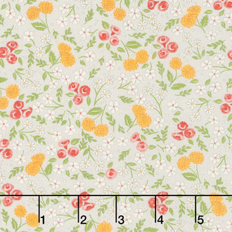 Cultivate Kindness - Flower Field Galvanized Grey Yardage