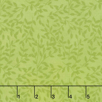 Cultivate Kindness - Monotone Leaves Moss Green Yardage