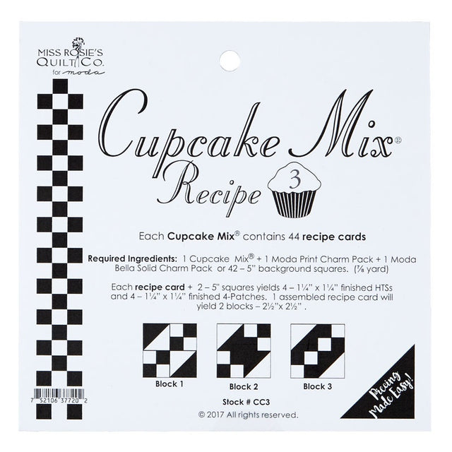 Cupcake Mix® Recipe 3 by Miss Rosie's Quilt Co.