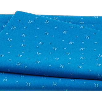 Curio Cabinet - Dots & Stars Blue 2 Yard Cut