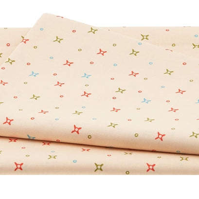 Curio Cabinet - Dots & Stars Cream/Multi 2 Yard Cut