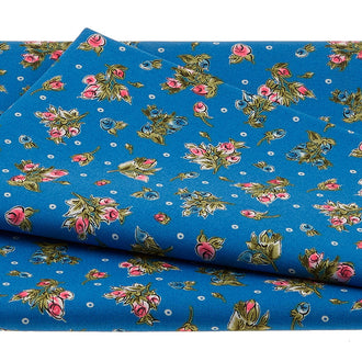 Curio Cabinet - Mini Buds Blue 2 Yard Cut