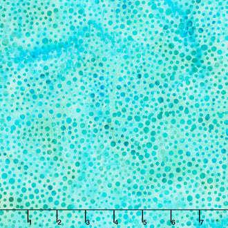 Curiosity Batiks - Dots Lake Blue Yardage