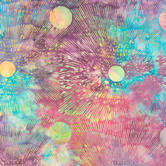 Curiosity Batiks - Sunset Rainbow Sherbet Yardage