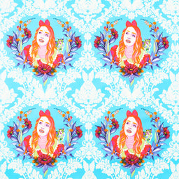Curiouser and Curiouser - Alice Portrait Daydream Yardage