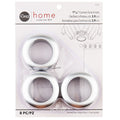 Curtain Grommets - Large Brushed Silver