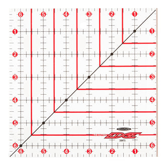 Cutting Edge Sharpening Edge Clear Ruler 6.5" x 6.5"