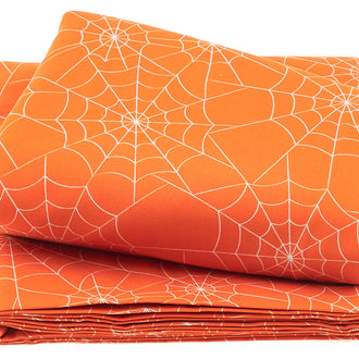 Bad to the Bone - Wideback Spiderwebs Orange 3 Yard Cut