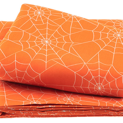 Bad to the Bone - Wideback Spiderwebs Orange 3 Yard Cut