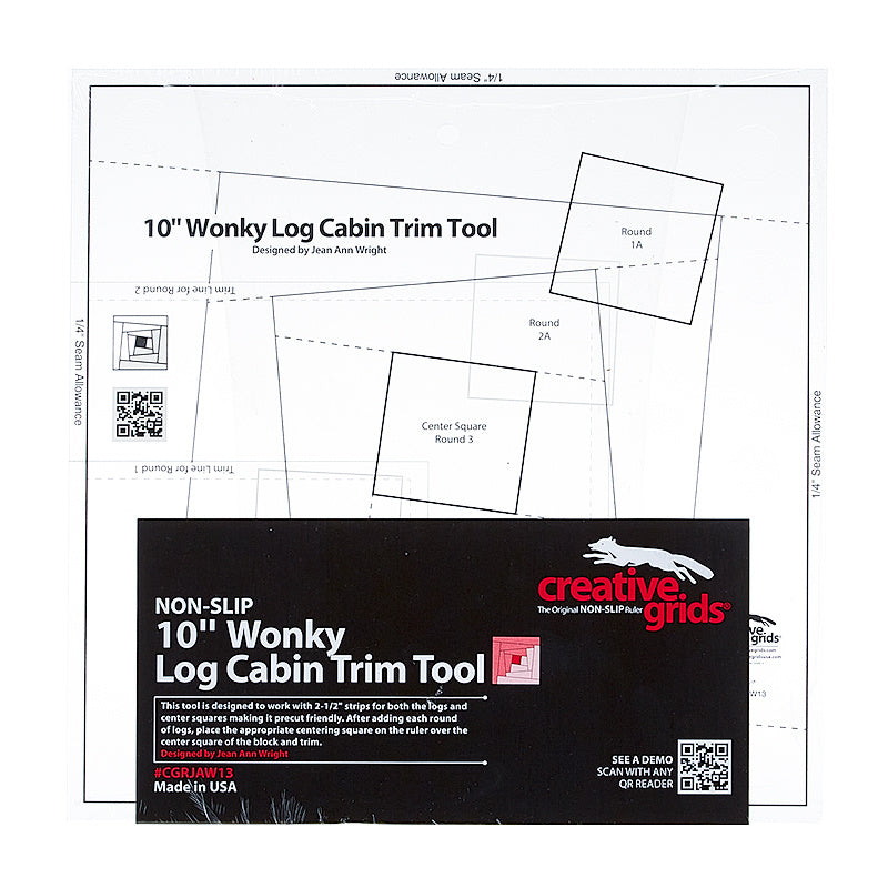 Creative Grids 10" Wonky Log Cabin Trim Tool Alternative View #1
