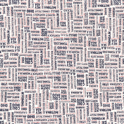 Stateside - States Vanilla Navy Yardage