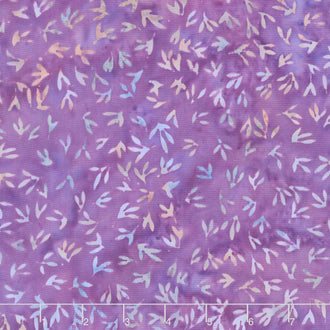 English Lavender Batiks - Mini Leaves Purple Jelly Yardage