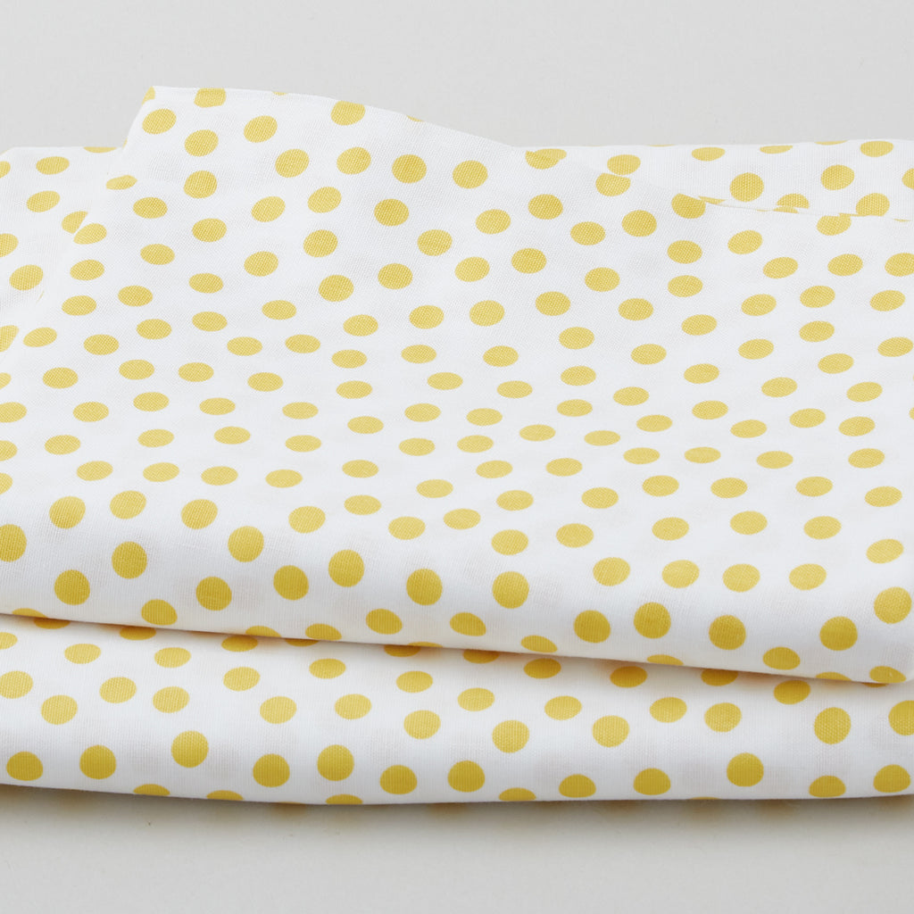 Wilmington Essentials - On The Dot White/Yellow 3 Yard Cut Primary Image