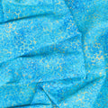 Gingko Garden - Pebbles Blue Metallic Yardage Alternative View #1