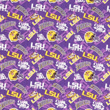NCAA - Louisiana State Tone on Tone Purple Yardage Primary Image