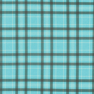 Quiet Reflections Plaid - Teal Aruba Yardage