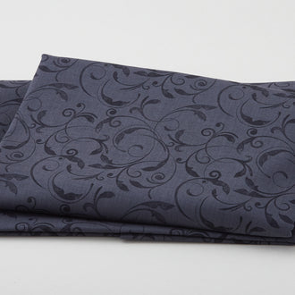 Woodland Whispers - Monotone Swirl Black 2 Yard Cut