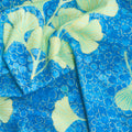 Gingko Garden - Ginkgo Cluster Navy Metallic Yardage Alternative View #1