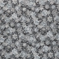 Holiday Flourish Scarlet - Snowflakes Black Metallic Yardage Primary Image