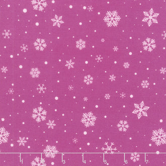 Quilted Christmas Snowflake - Purple Pansy Yardage