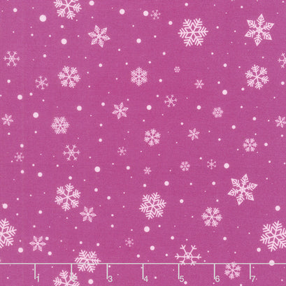 Quilted Christmas Snowflake - Purple Pansy Yardage