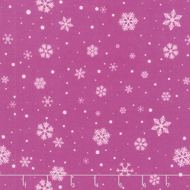 Quilted Christmas Snowflake - Purple Pansy Yardage Primary Image