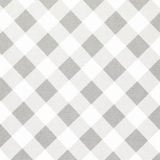 Fleur Noire - Line Plaid Cream Yardage