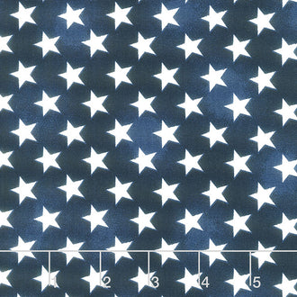 USA - Patriotic Stars Blue Yardage
