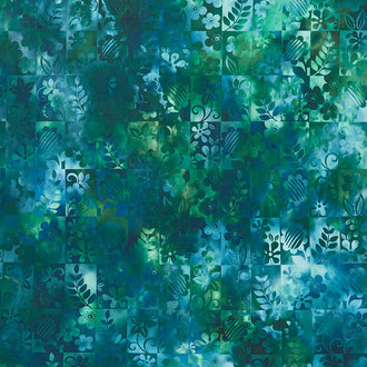 Prism - Rectangles Dark Teal Digitally Printed Yardage