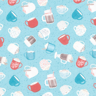 Cocoa Sweet - Mug Toss Teal Yardage
