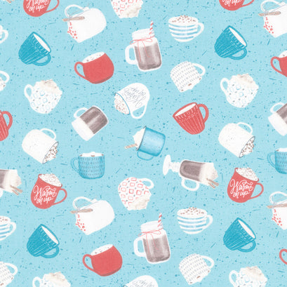 Cocoa Sweet - Mug Toss Teal Yardage