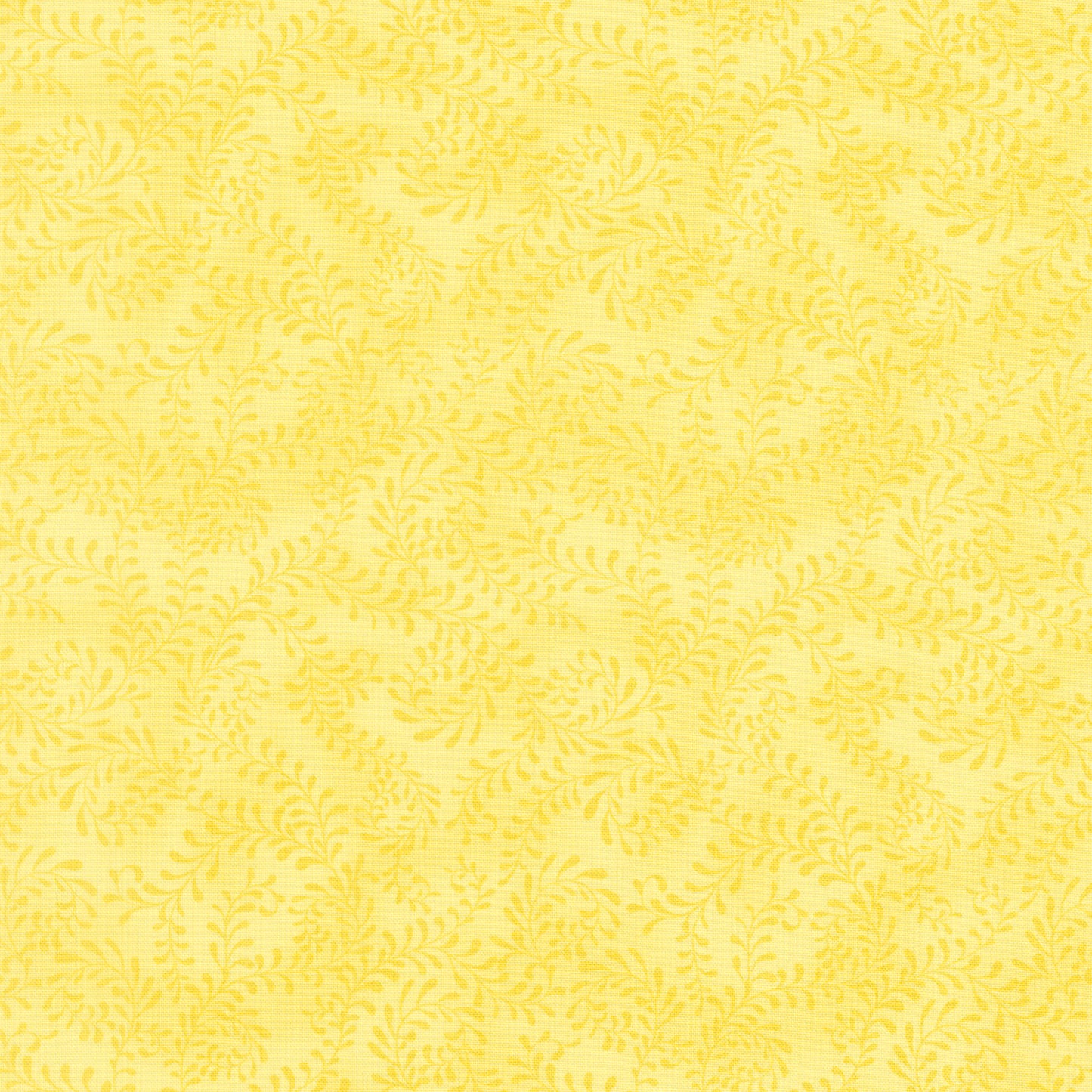 Wilmington Essentials - Swirling Leaves - Lemon Yellow Yardage Primary Image
